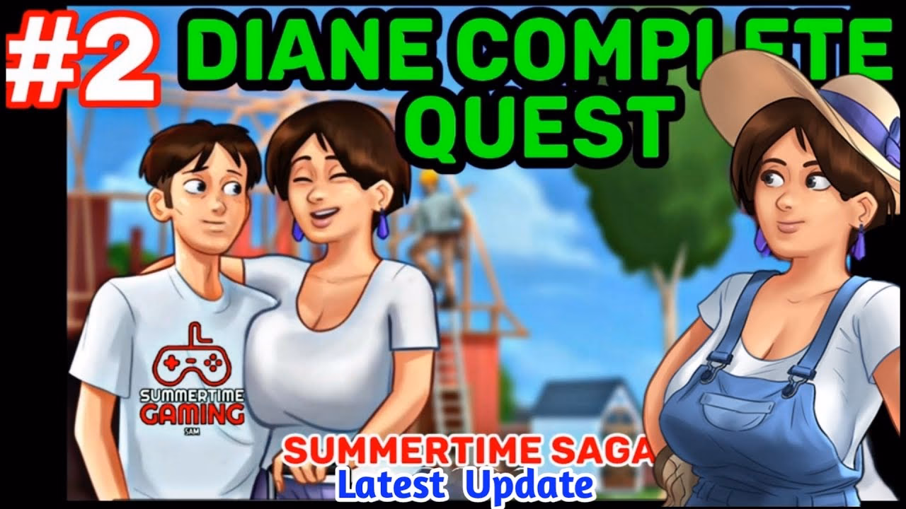 How do I get to Diane's Garden in Sumertime Saga?