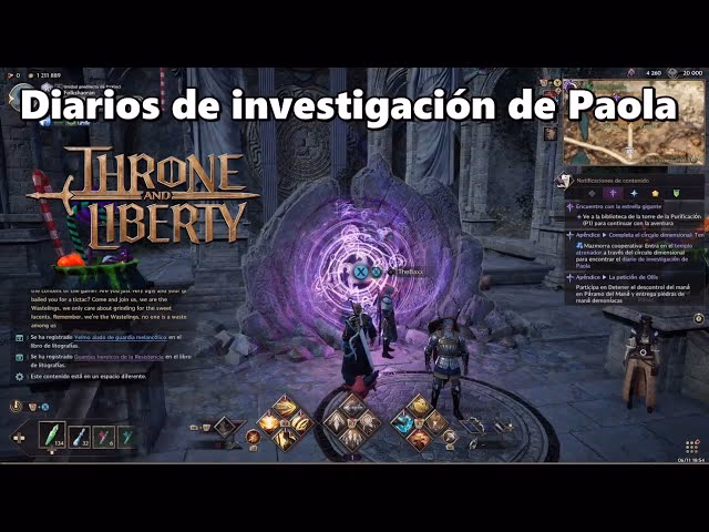 Where can I find all research journals in throne & Liberty?