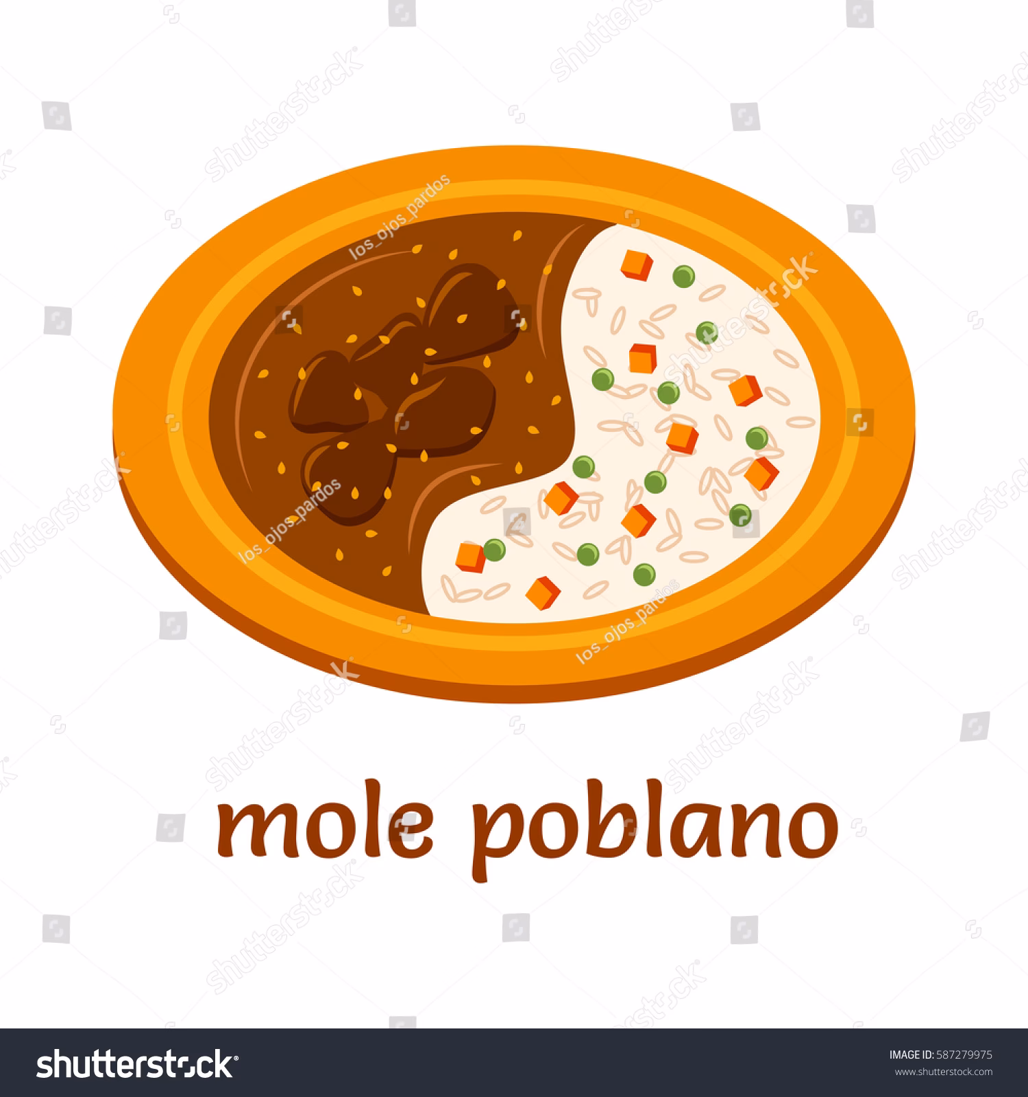 ¿Cuál es el color del mole?