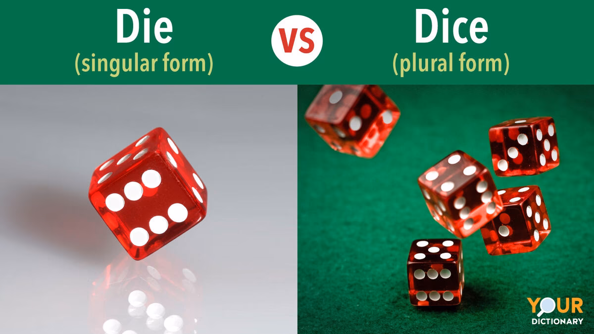 What is the difference between dice and die?