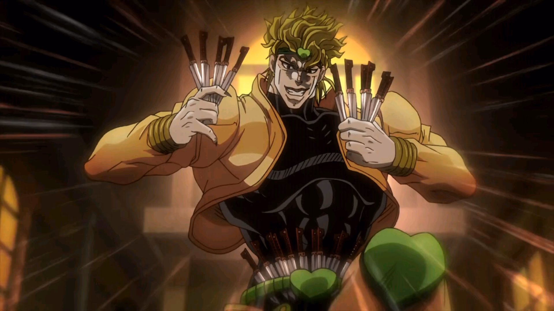 Where did Dio get his knives from?