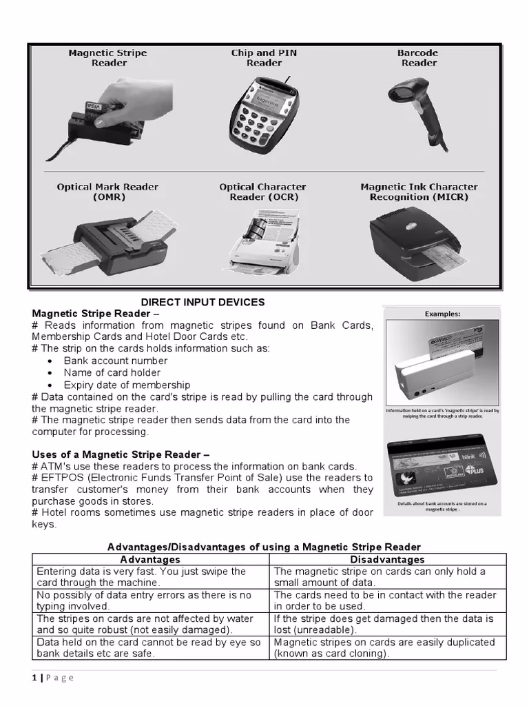 What is direct input?