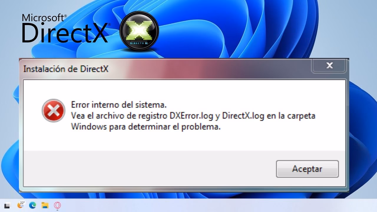 ¿Cómo solucionar errores de DirectX?