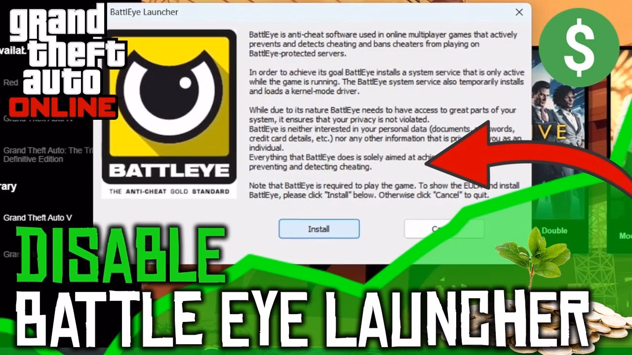 How do I disable BattlEye in Rockstar Games launcher?