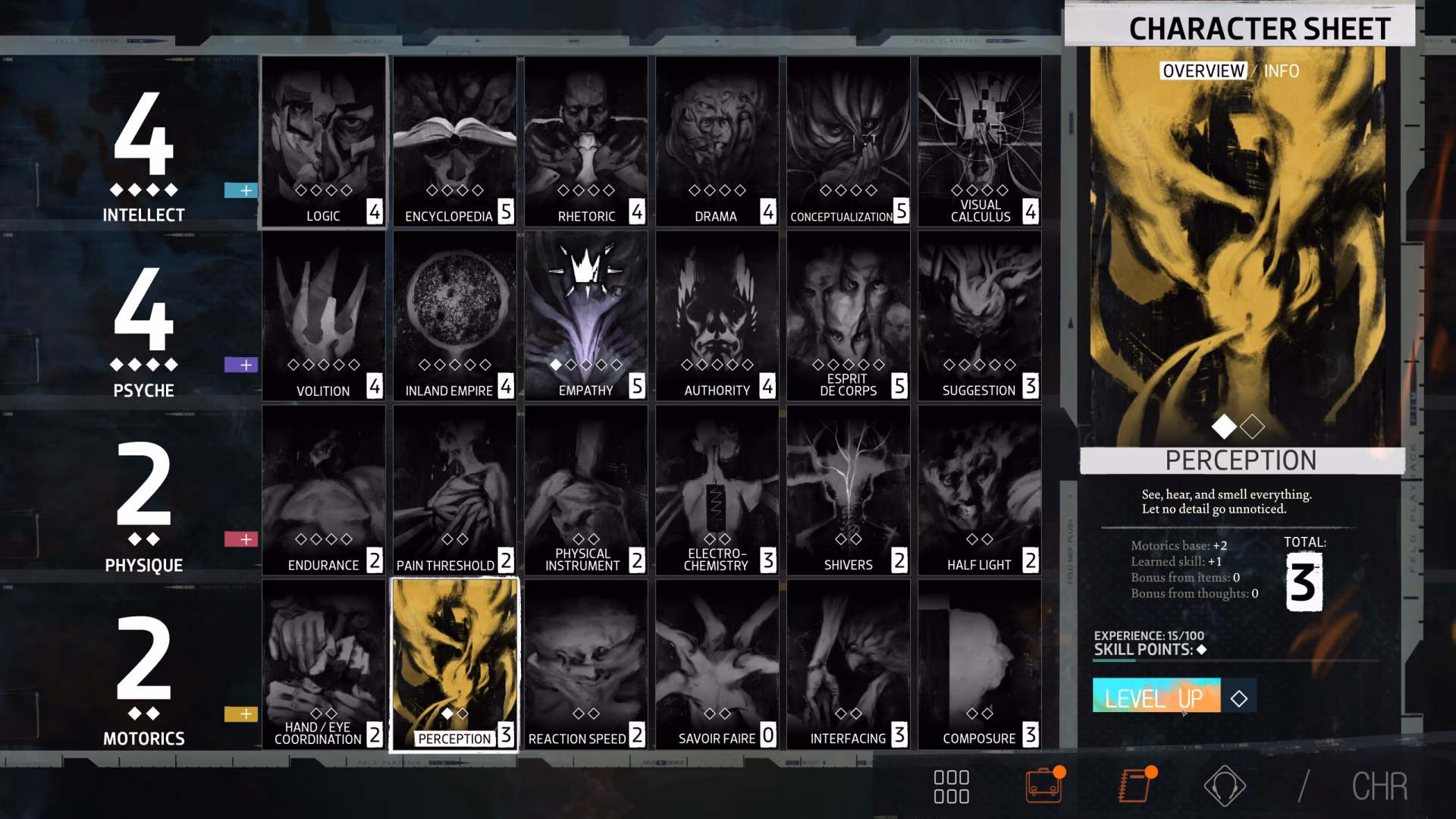 What skills do you need to play Disco Elysium?