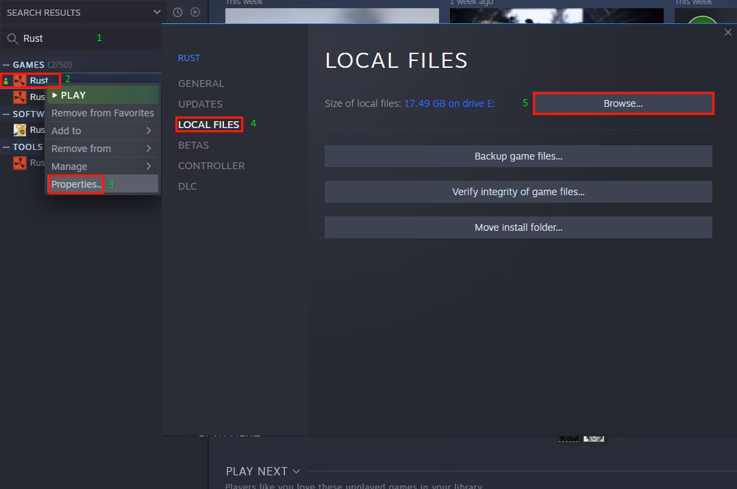How do I access rust servers?