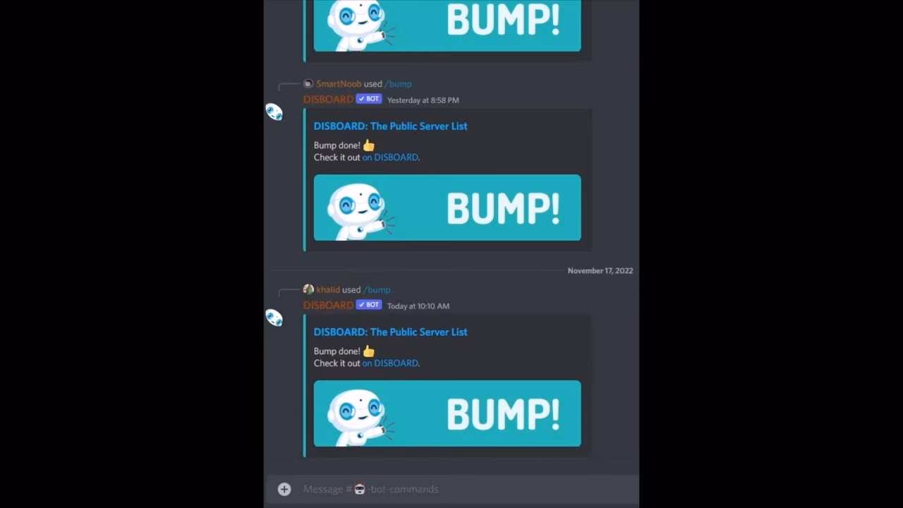 How do I bump a Discord server?
