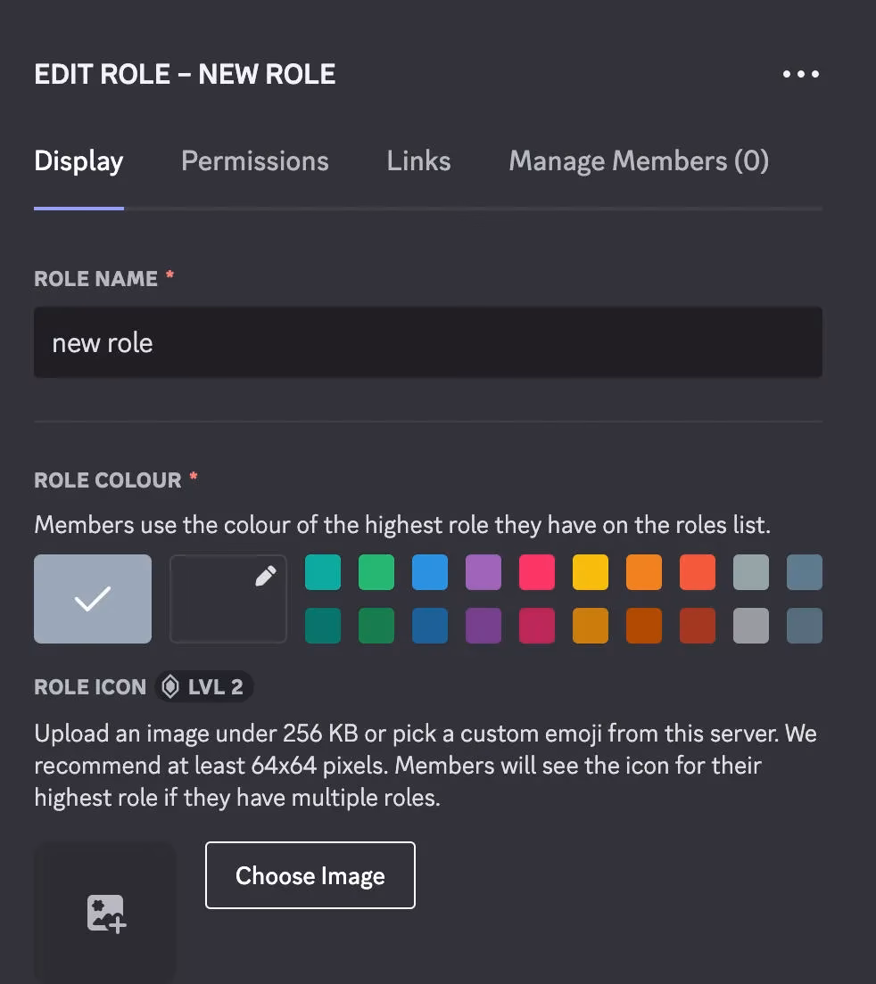 How do I change the name color on Discord?