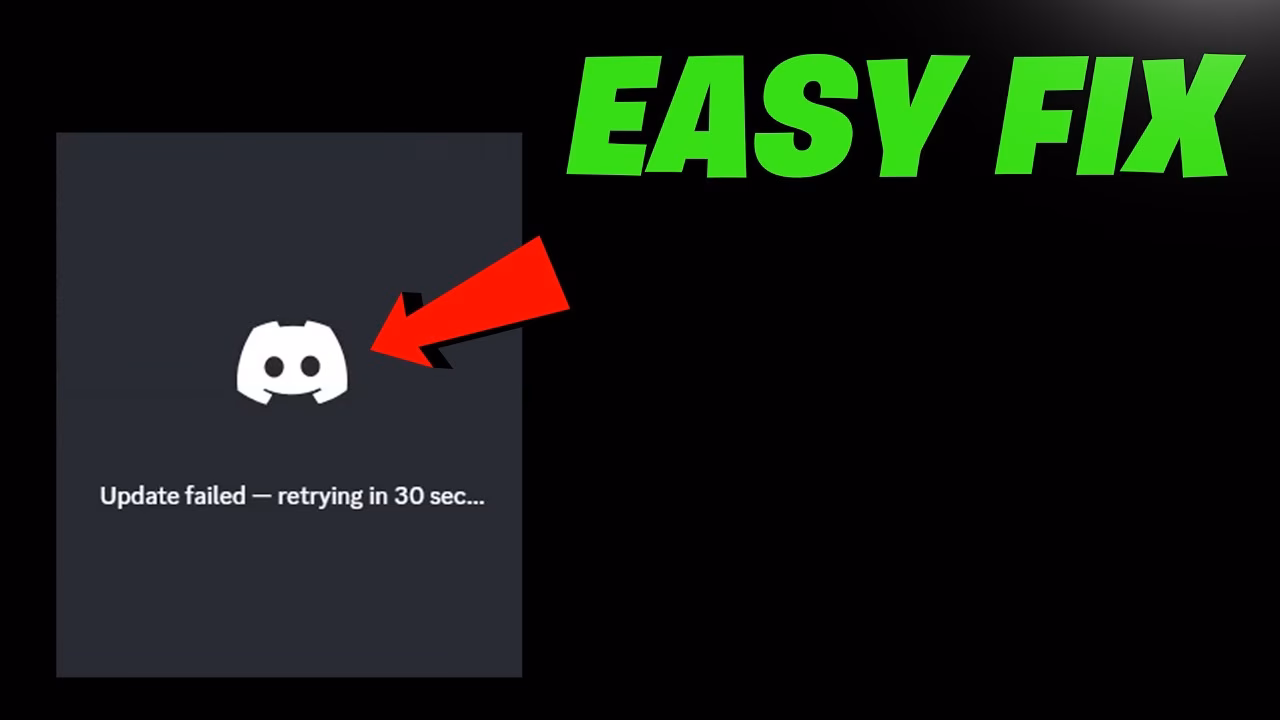 How can you fix Discord's update failed loop?