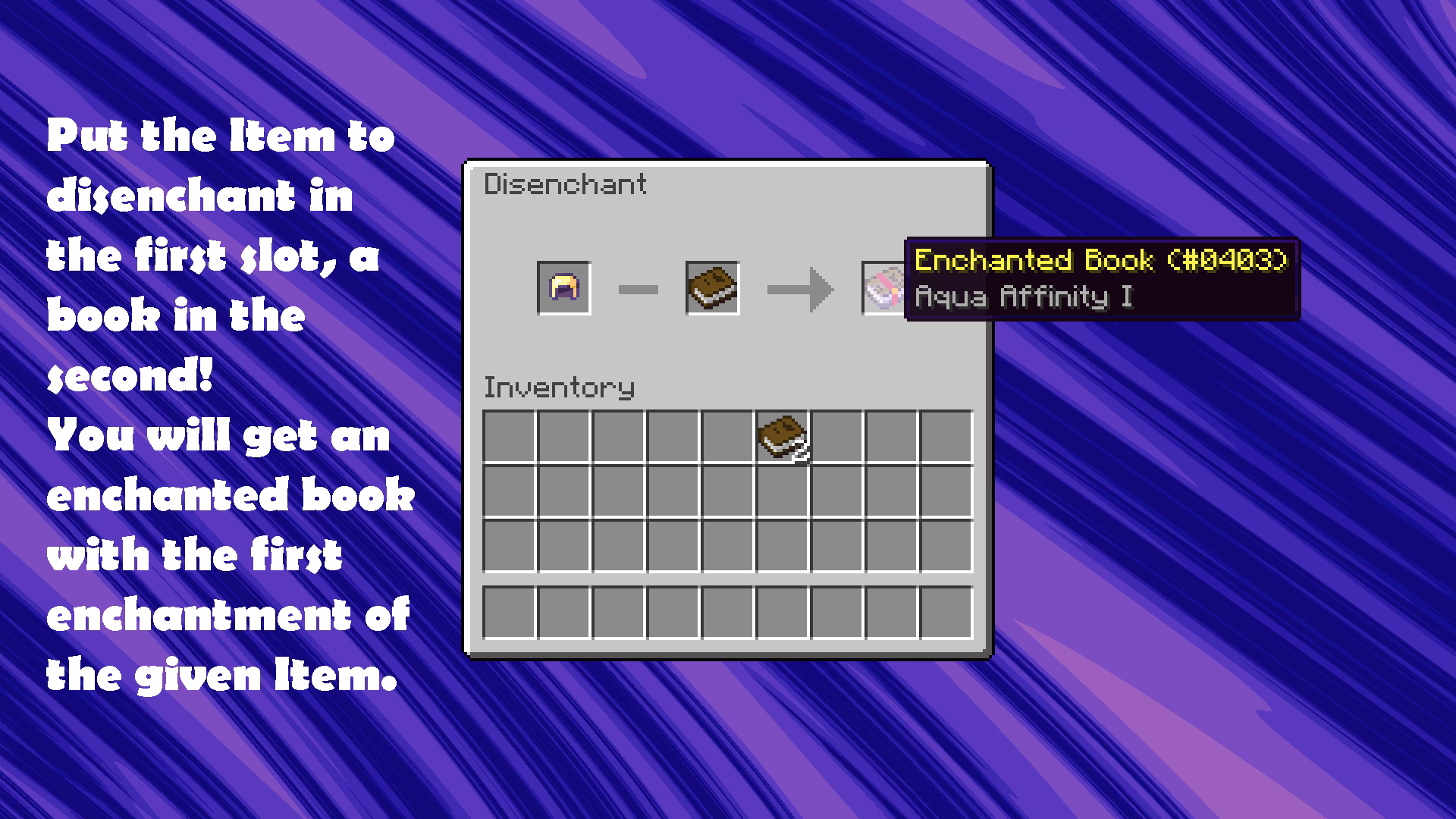 How to install disenchanting mod for Minecraft?