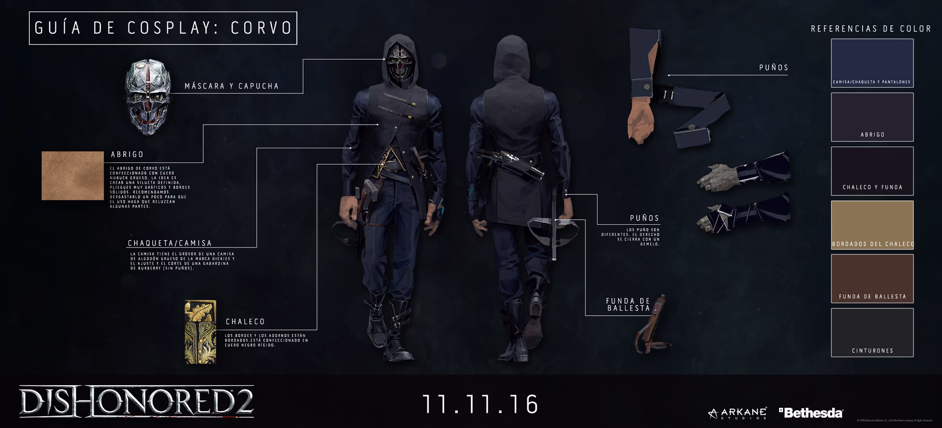 ¿Cómo navegar entre páginas y secciones en Dishonored?