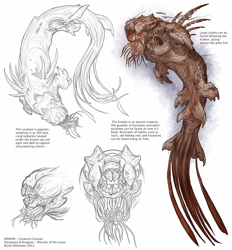 What emanation does a kraken use?