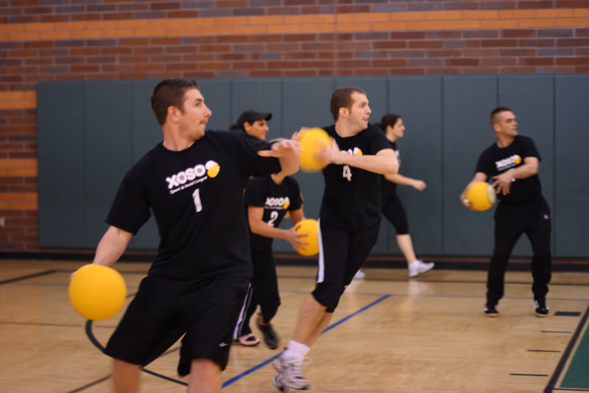 How do you catch a dodgeball?