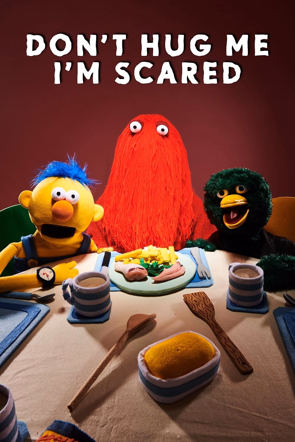 What is Don't Hug Me I'm scared about?