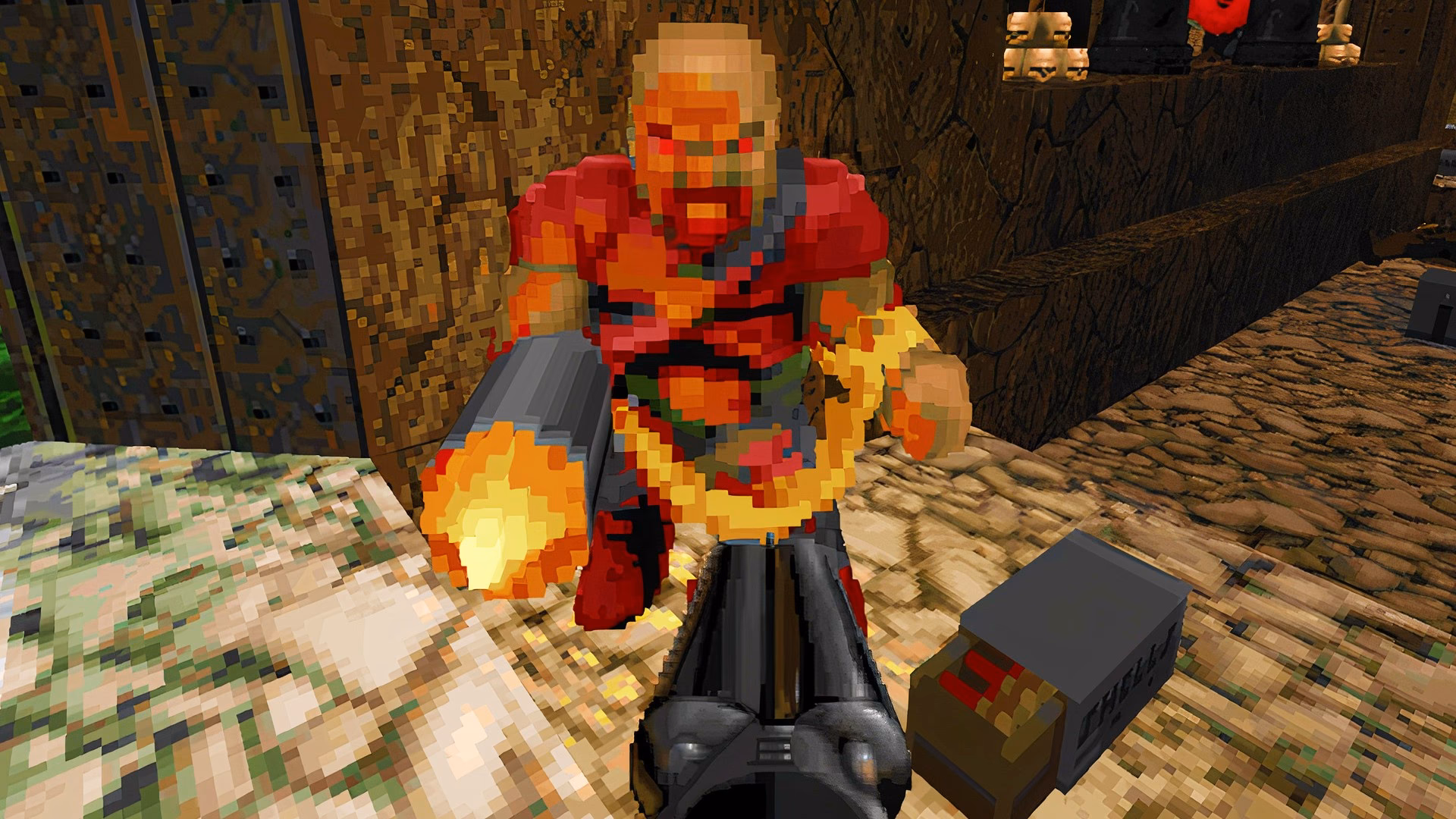 When was voxel support added back to Doom?