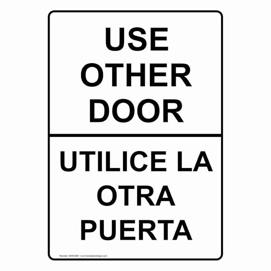 What is the meaning of the word 'door' in English?