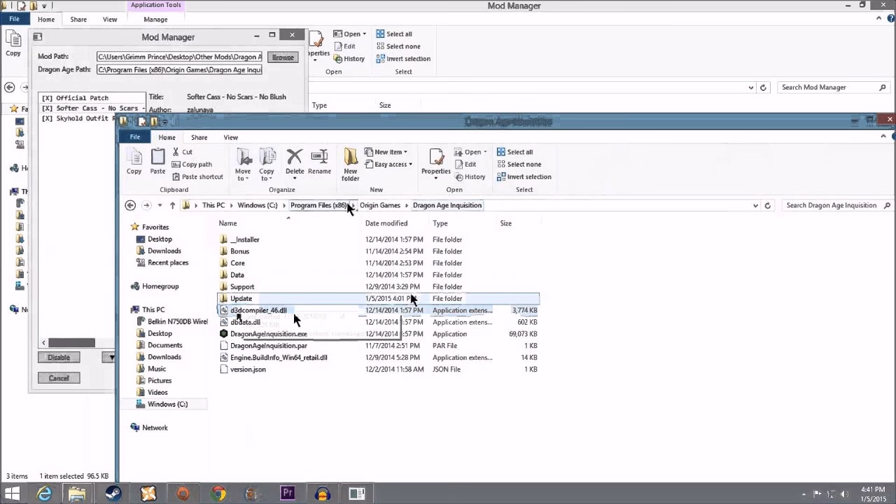 How to install Dai mods in Dragon Age Inquisition?