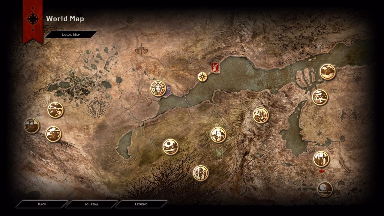 What is landmarks on the coast in Dragon Age Inquisition?