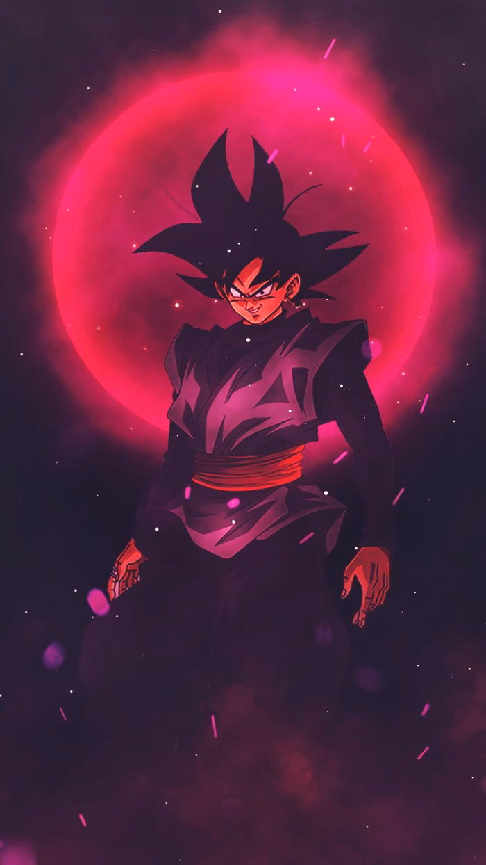What size is Dragon Ball FighterZ Goku Black wallpaper?