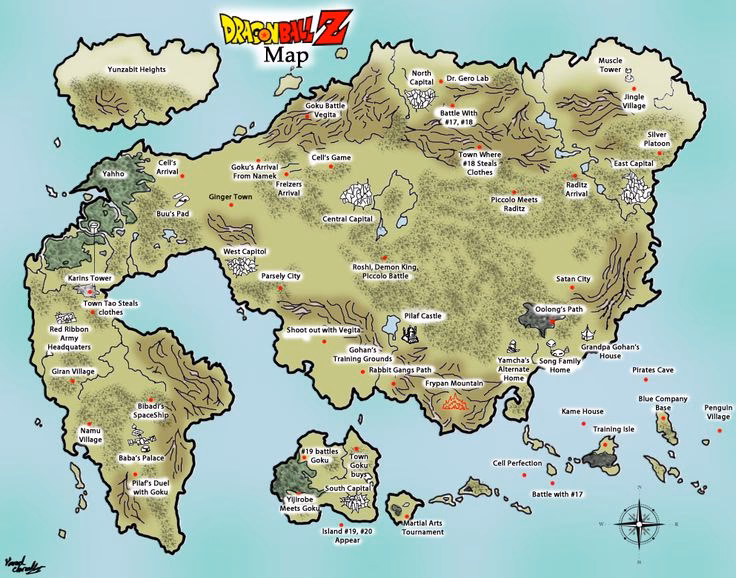 What is the world map in Dragon Ball Legends?