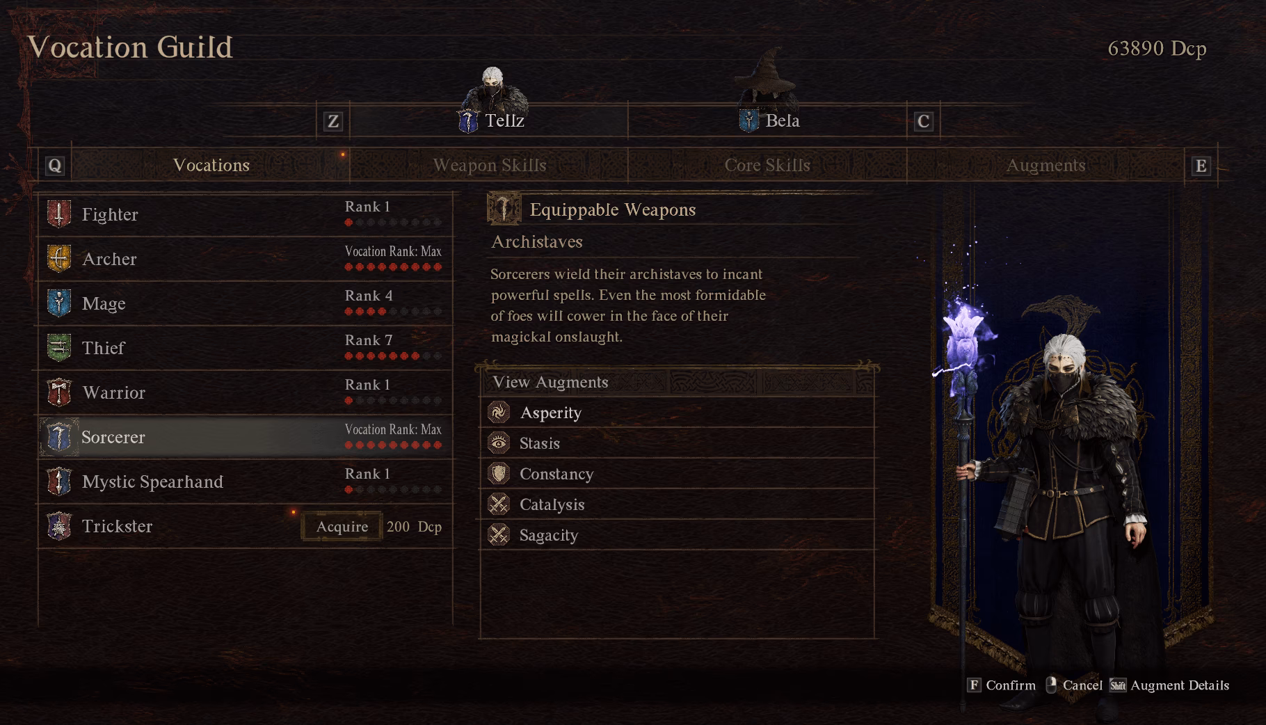 What is a sorcerer in Dragon's dogma?