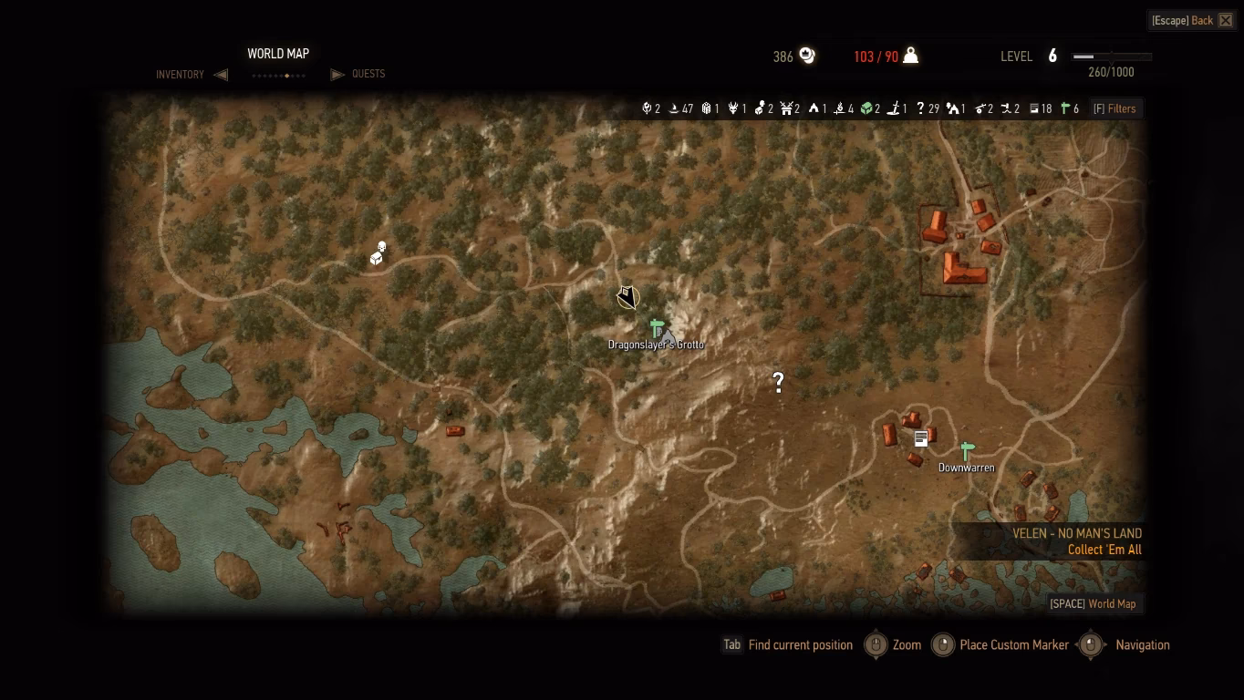Where is Dragonslayer's grotto in Witcher 3?