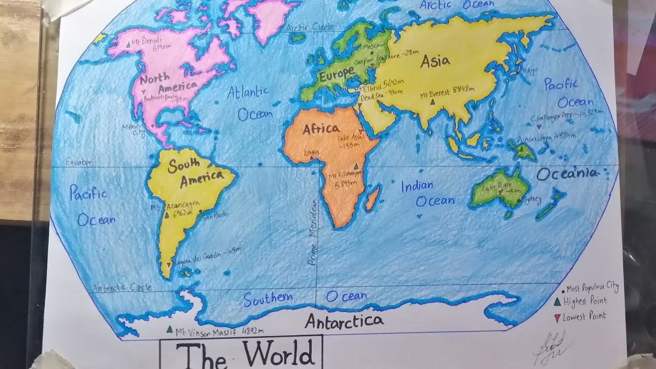 What is a simple world map?