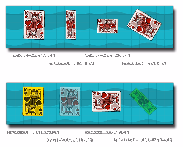 How do I draw a sprite with affine transformations?