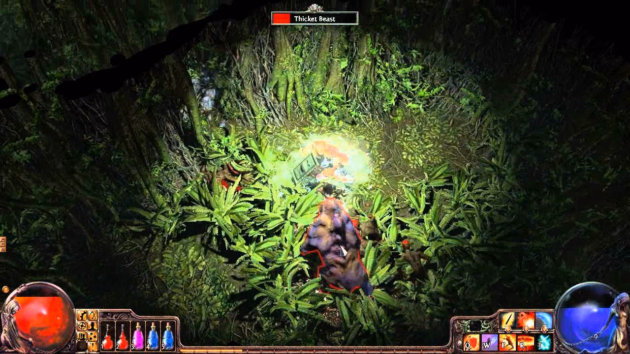 Where is the Dread thicket in path of exile?