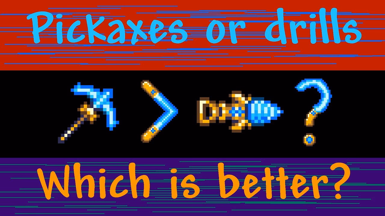 Are drills faster than pickaxes?