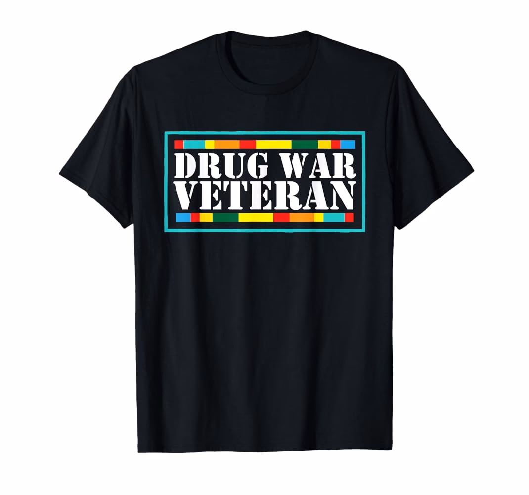 What is a drug war veteran sticker?