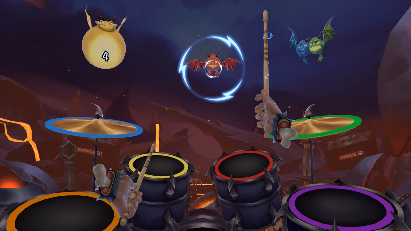 How do you play a drum n roll game?