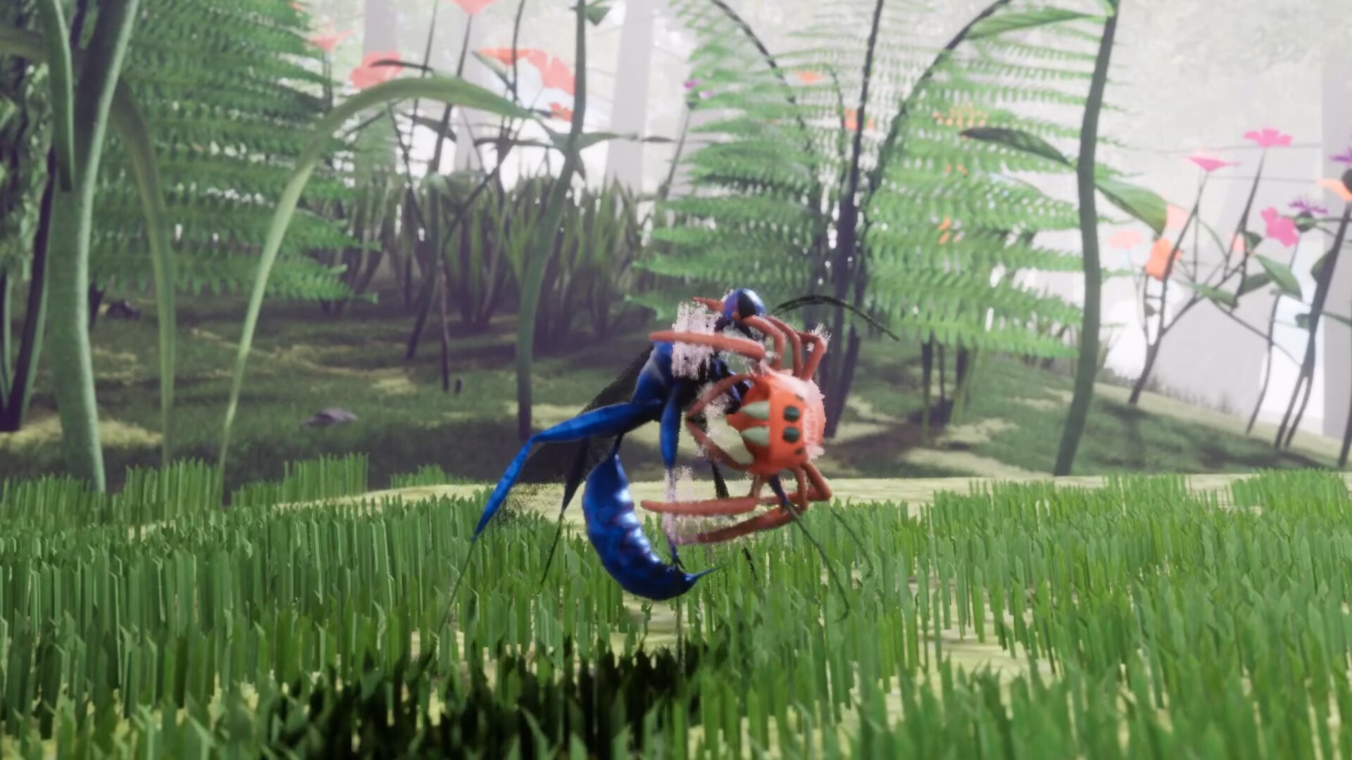 Who makes drunk on nectar - the nature simulator?