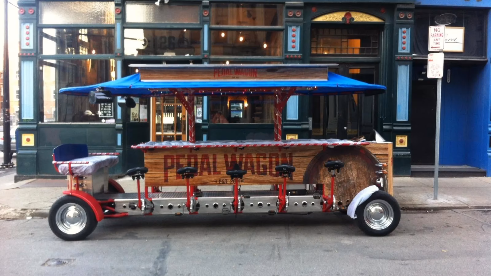 What happens when a drunk stranger crashes a wagon?