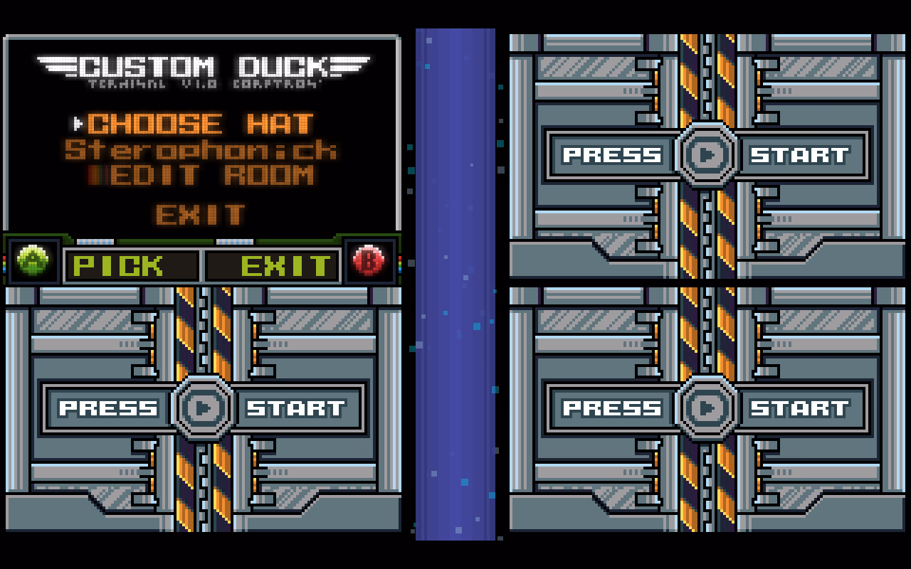 What happens if a duck is not in a room?