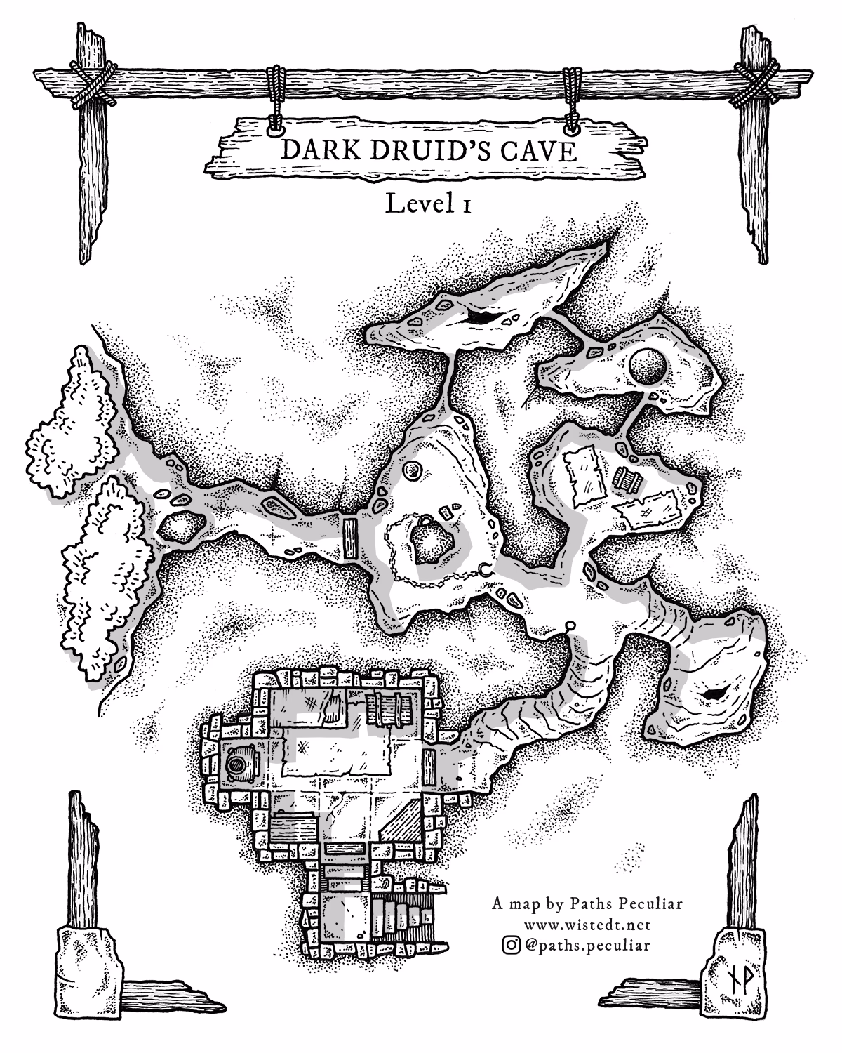 Can I download a VTT file for a cave & dungeon map?