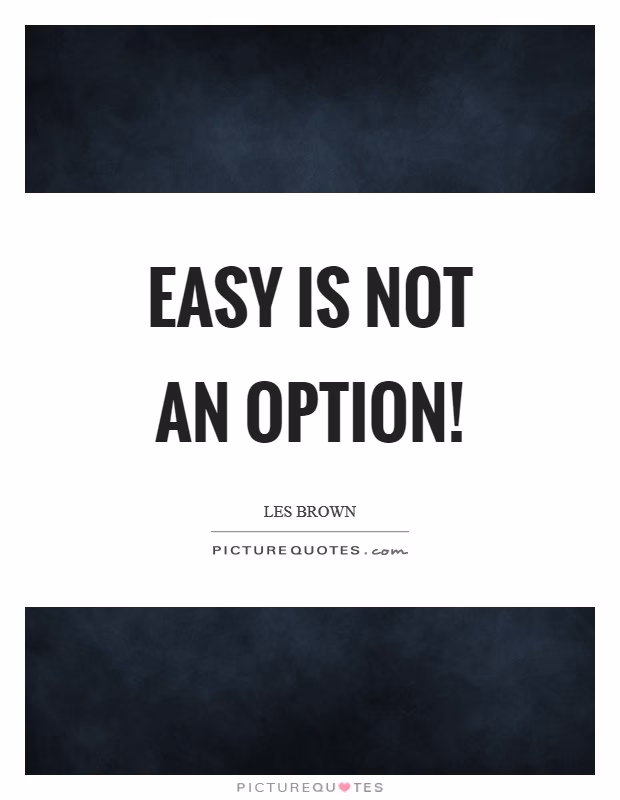 What does 'no option' mean?