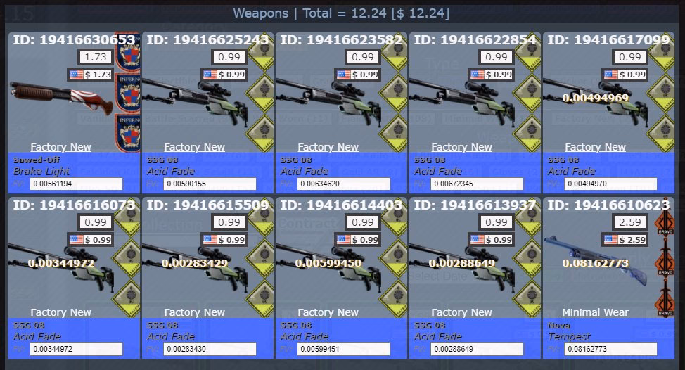 How do you start a trade-up in CSGO?