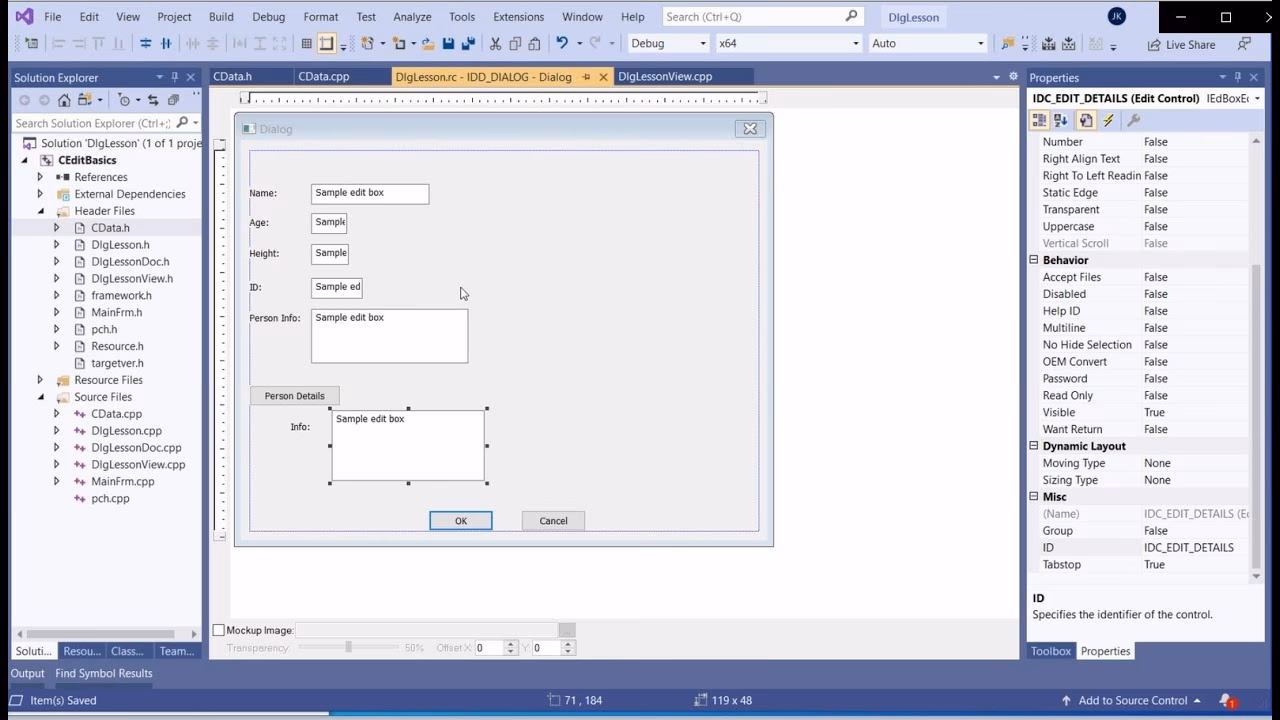 How do I remove a control from a dialog box?