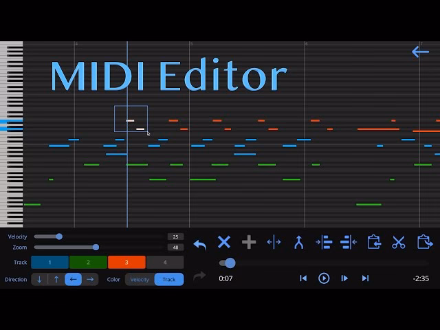 ¿Qué herramientas ofrece el software MIDI?