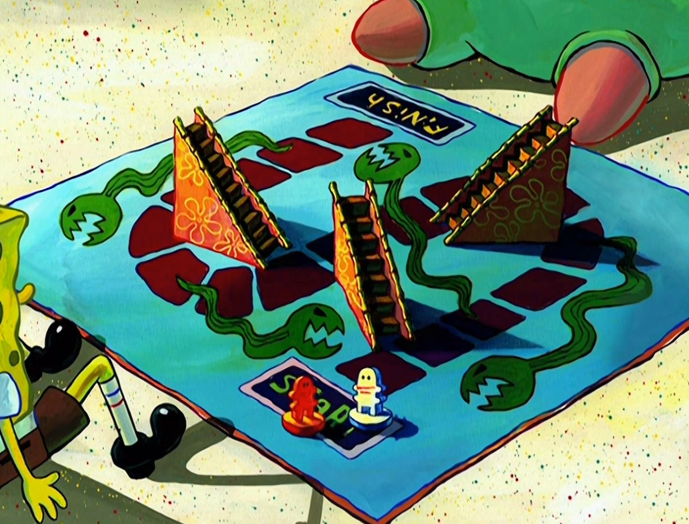 How do eels & escalators work in Snakes & Ladders?