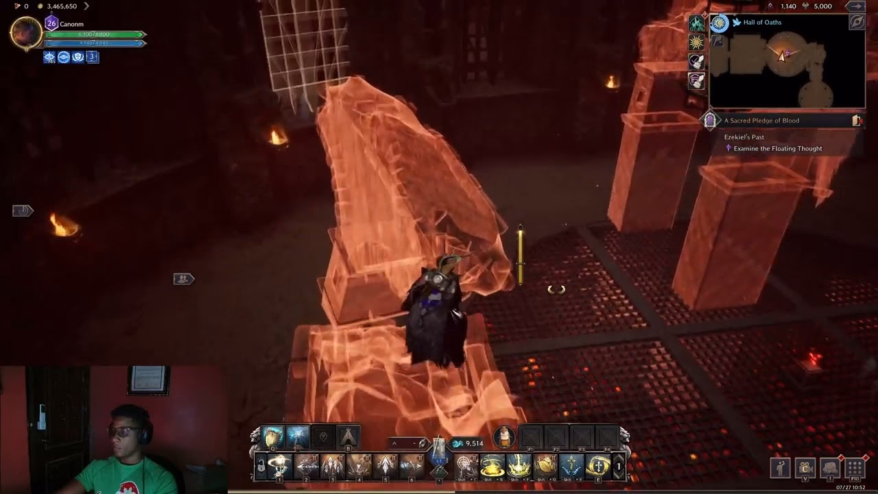 What is Ezekiel's past in throne of Liberty?