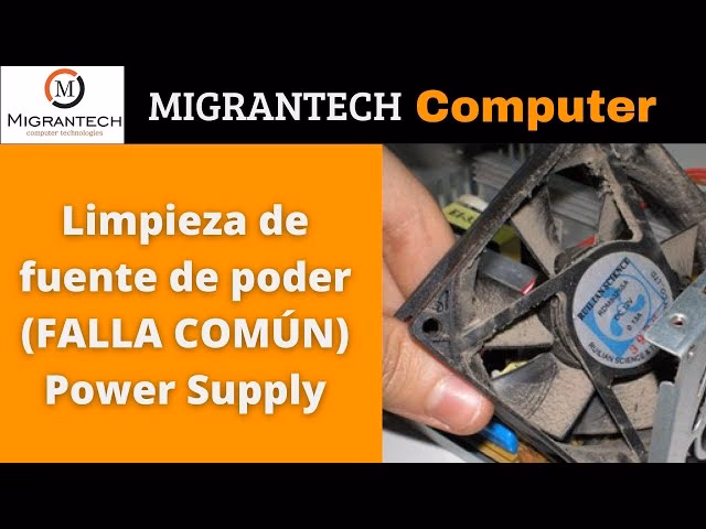 ¿Cómo cambiar la velocidad del ventilador de la fuente de poder?