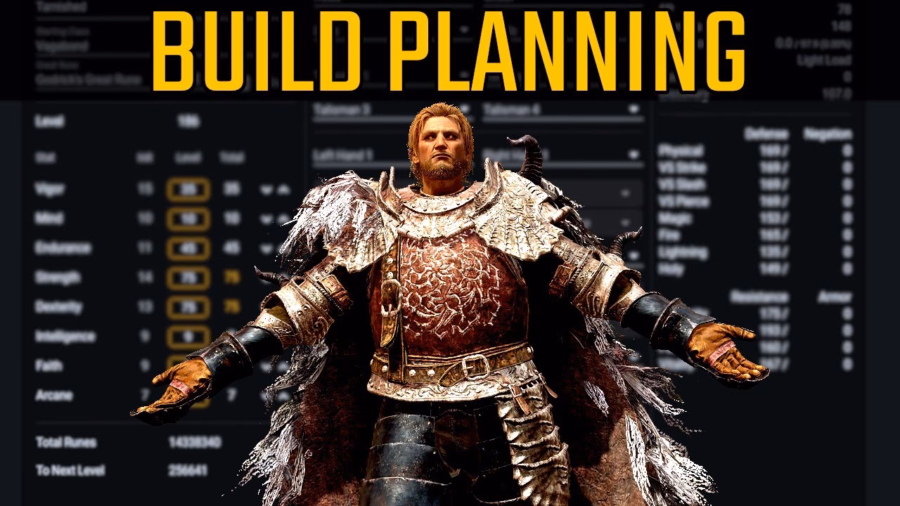 How do you plan a character build in Elden Ring?