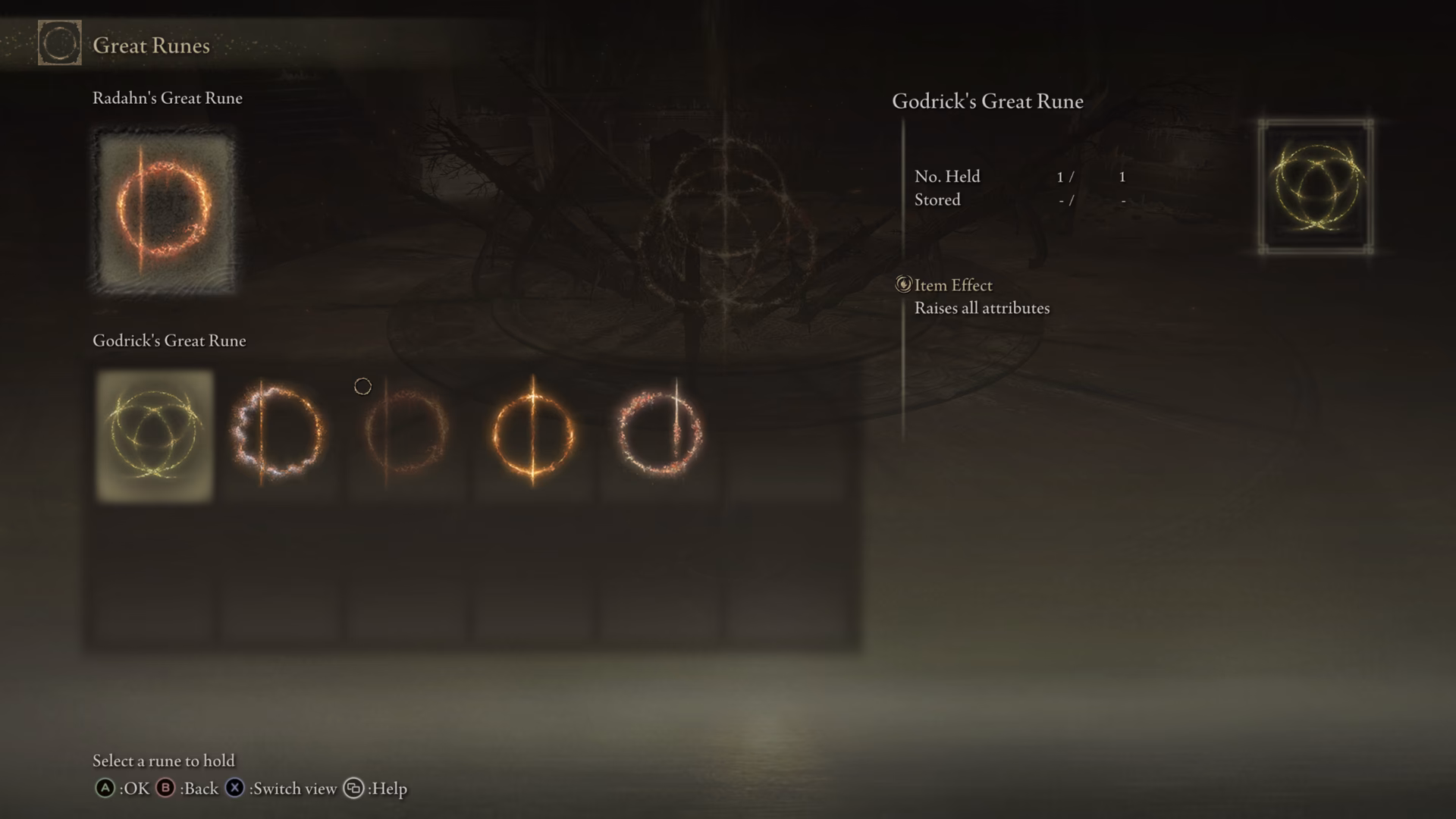 What does radahn's great Rune do?