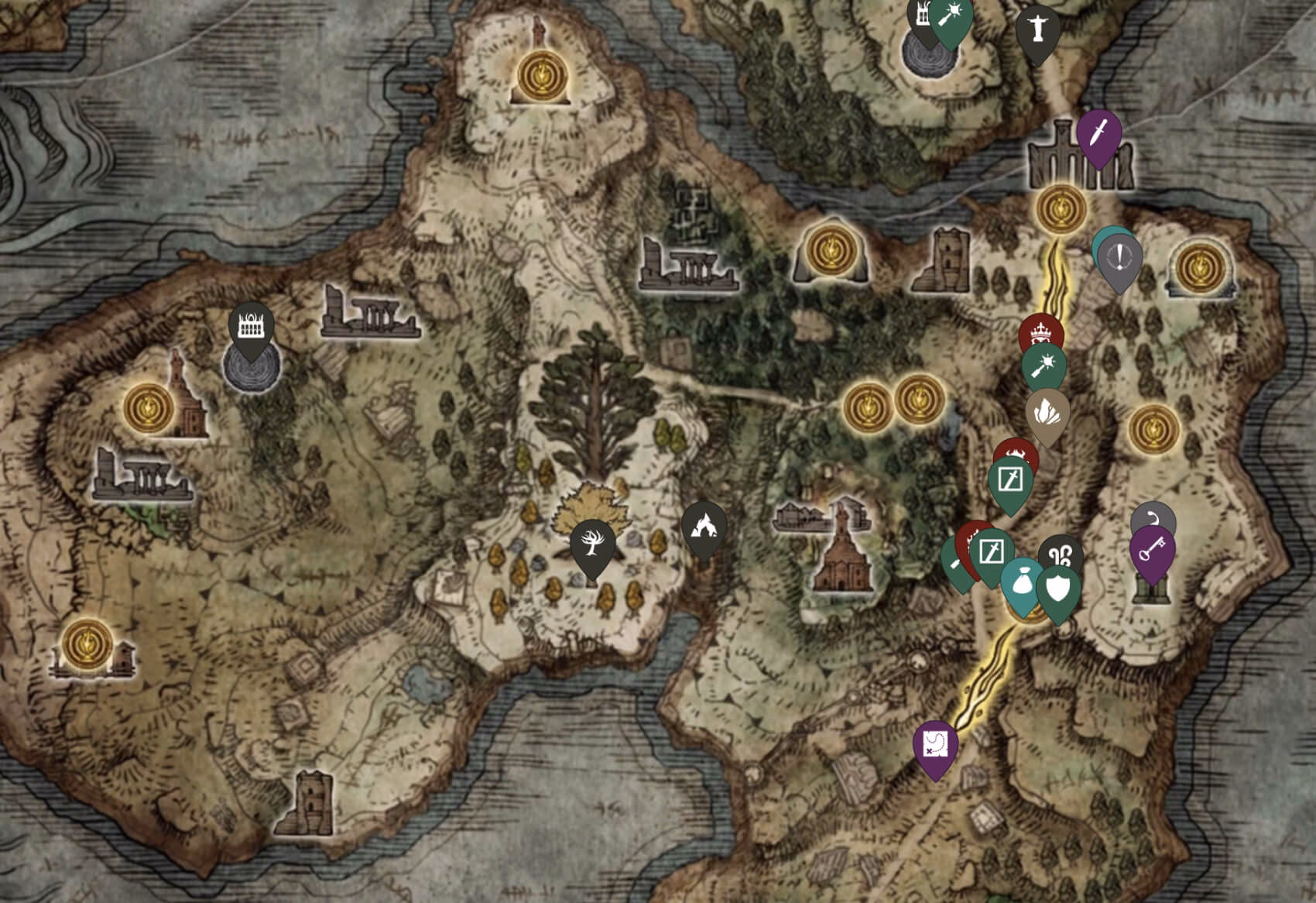 What is the land between - Elden Ring map?