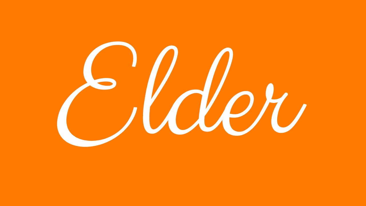 How is elder spelled?