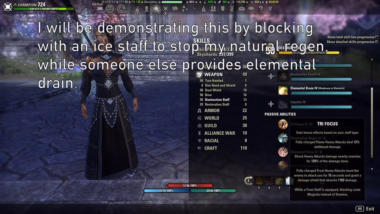 What skill is elemental drain?