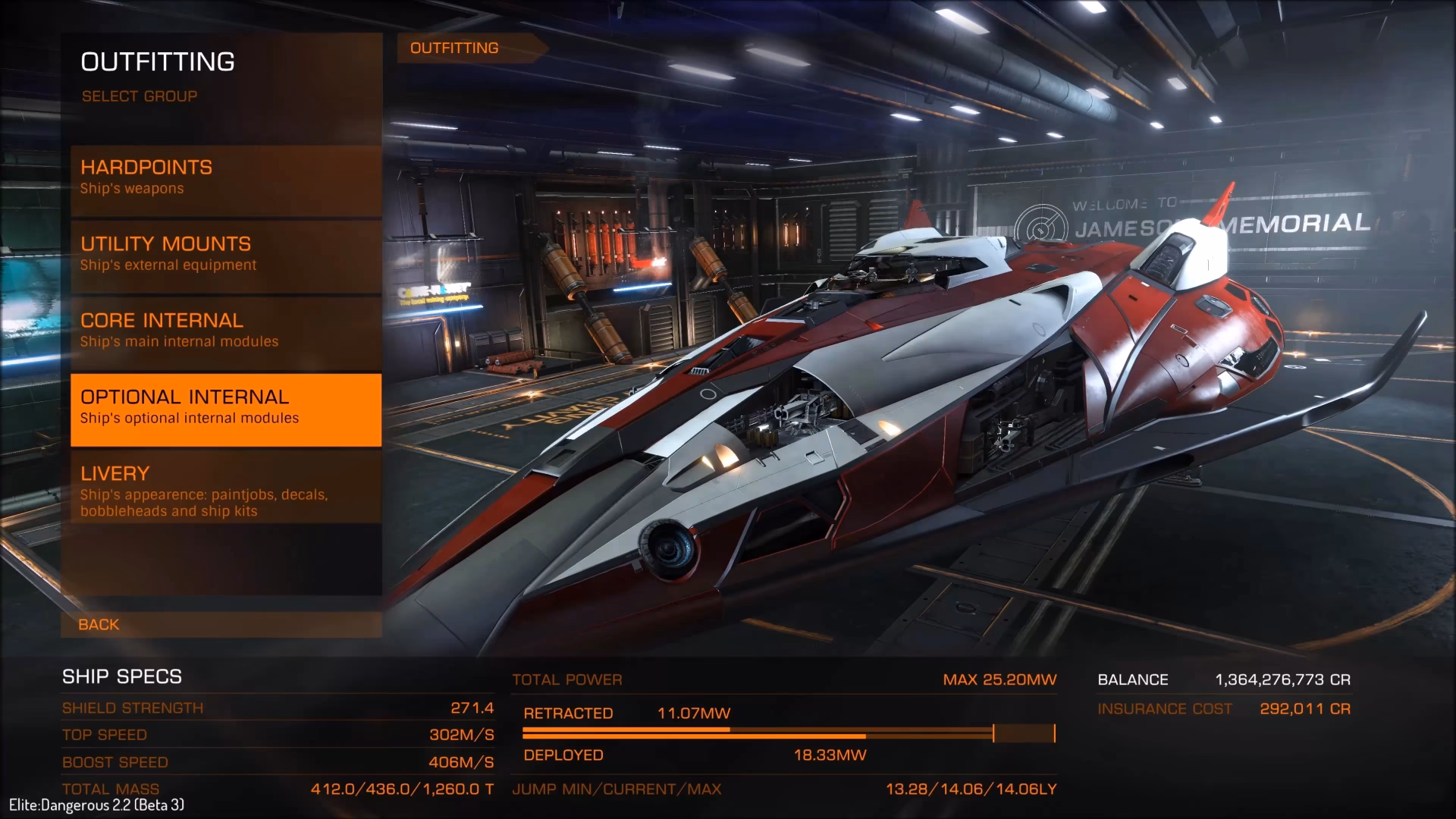 How many modules can you store in Elite Dangerous?