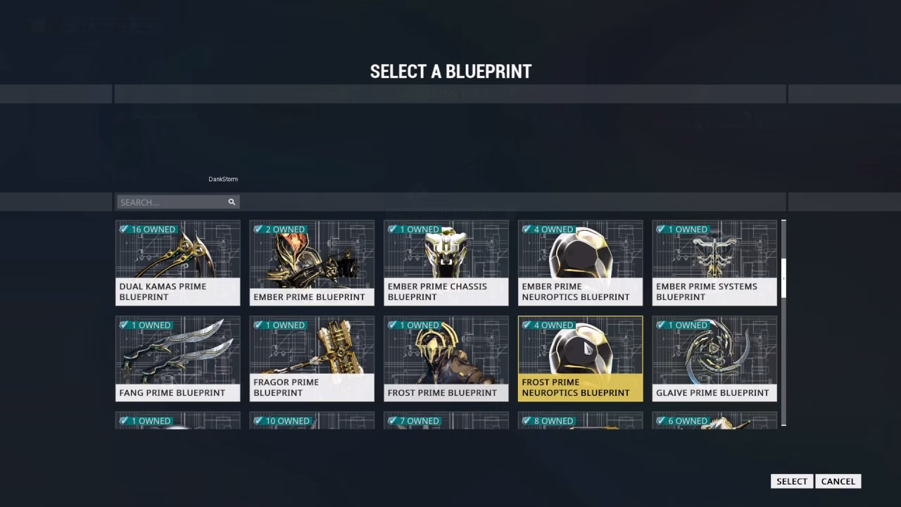 Where can I get Ember neuroptics blueprint in Warframe?